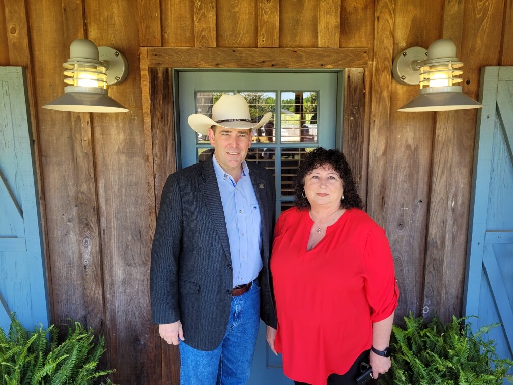Ag Commissioner Andy Gipson names Theresa Love as executive director of the Mississippi Agriculture and Forestry Museum. Pictured L-R: Commissioner Gipson and Theresa Love.